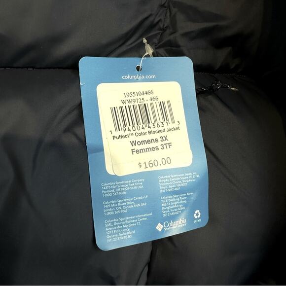 🆕️ Columbia Puffect Color Blocked Jacket 3X - Picture 5 of 5